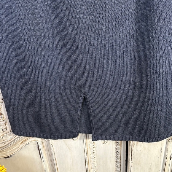 Elegant Gray/Blue Knit Women's Skirt - Picture 6 of 8